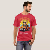 baby beer rijden in een auto t-shirt (Voorkant volledig)