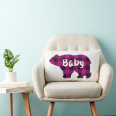 Baby Beer Roze en Zwarte Landkreeft Kussen (Stoel)