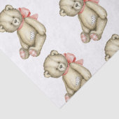 Baby Beer roze Waterverf Tissuepapier (Detail)