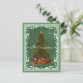 Baby Beer Santa Eerste kerst Briefkaart (Staand voorkant)