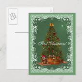Baby Beer Santa Eerste kerst Briefkaart (Voorkant / Achterkant)