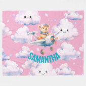 Baby Beer Skyward Blanket Fleece Deken (Voorkant (Horizontaal))