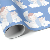 Baby Beer slapen op een maan Cadeaupapier (Rol Hoek)