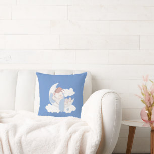 Baby Beer slapen op een maan Kussen