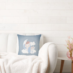 Baby Beer slapen op een maan Kussen