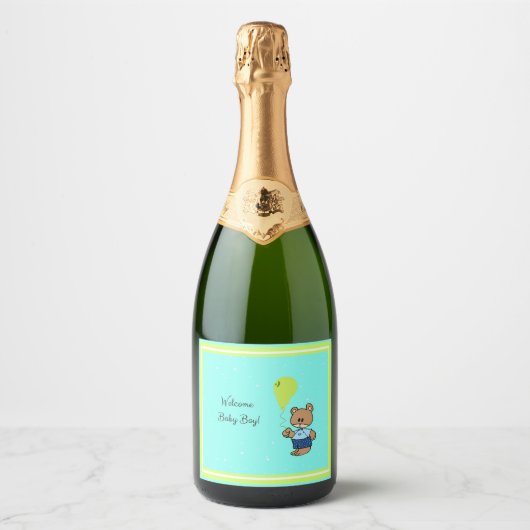 Baby beer sparkling wijnetiket (Voorkant)