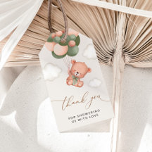 Baby Beer, teddybeer, groene ballonnen, Baby showe