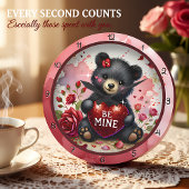 Baby Beer Valentijns Hart Rood Grote Klok