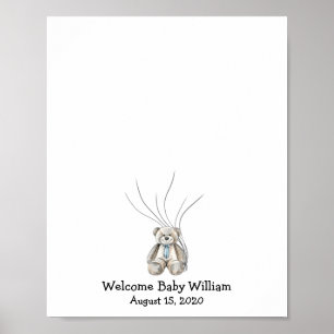 Baby Beer Vingerafdruk Gastboek N.2 Poster