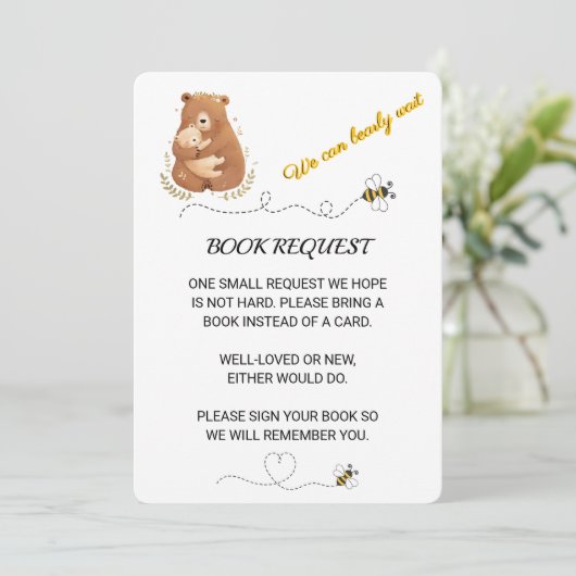 Baby Beer We kunnen bijna niet wachten op een boek Kaart (Staand voorkant)