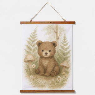 Baby Beer Woodland Animal Nursery Peuter Slaapkame Hangend Wandkleed