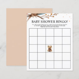 Baby Beer Woodland Baby shower Bingo spel