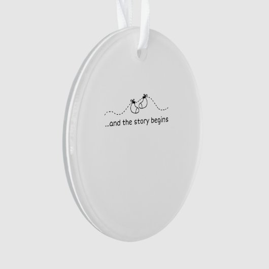 Baby bekendmaking ornament (voorkant)