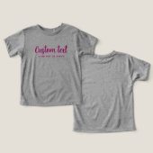 Baby Bella Canvas Tri-blend Grijs & Roze Sjabloon (Ontwerp Voorkant & Achterkant)