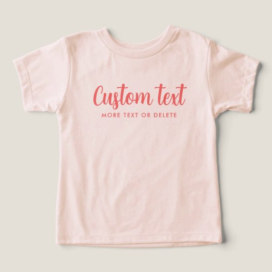 Baby Bella Canvas Tri-blend Sjabloon Perzik Kleur (Design voorkant)
