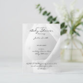 Baby Belly Baby Shower-uitnodigingen Kaart (Staand voorkant)