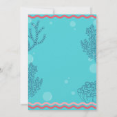 Baby Beluga 1e Verjaardag Uitnodiging (Achterkant)