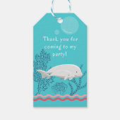 Baby Beluga Favor Tag Cadeaulabel (Voorkant)