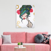 "Baby Beluga" omcirkeld Canvas, 16x20 Canvas Afdruk (Insitu (Woonkamer))