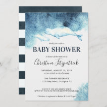 Baby Beluga | Uitnodiging tot Baby shower