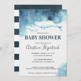 Baby Beluga | Uitnodiging tot Baby shower