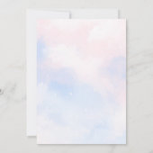 Baby Beluga Whale Geslacht Onthulling Party Uitnod Kaart (Achterkant)