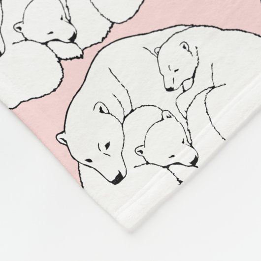 Baby Beren Blanket Polar Beer Art Fleece Blanket (Hoek)