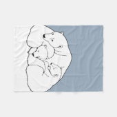Baby Beren Blanket Polar Beer Art Fleece Blanket Deken (Voorkant (Horizontaal))