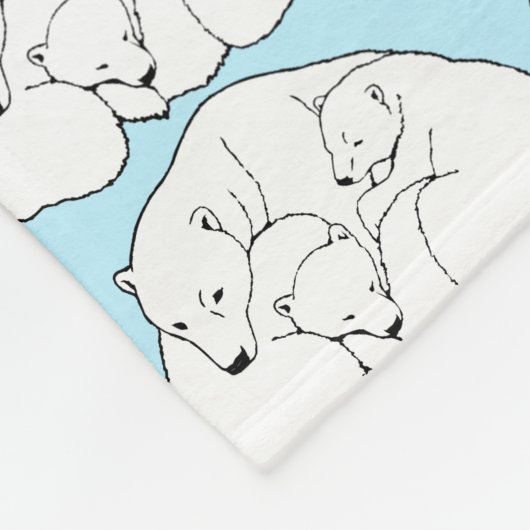 Baby Beren Blanket Polar Beer Art Fleece Blanket Deken (Hoek)