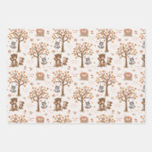 Baby Beren Eekhoorns Baby shower Inpakpapier Vel (Voorkant 3)