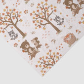 Baby Beren Eekhoorns Baby shower Tissuepapier (Detail)