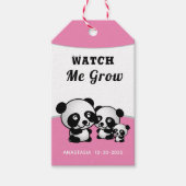 Baby Beren Roze Baby Kind Cadeaulabel (Voorkant)