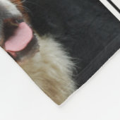 Baby Bernese Mountain Dog Fleece Deken (Hoek)