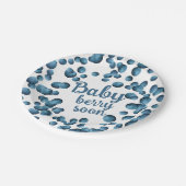 Baby Berry Soon Papieren Bordje (Gekanteld)
