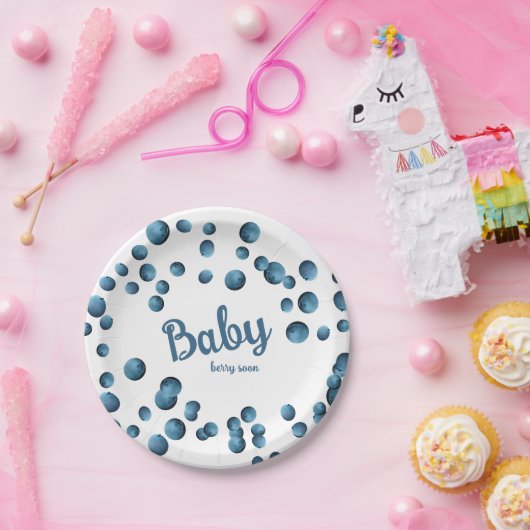 Baby Berry Soon Papieren Bordje (Feest)