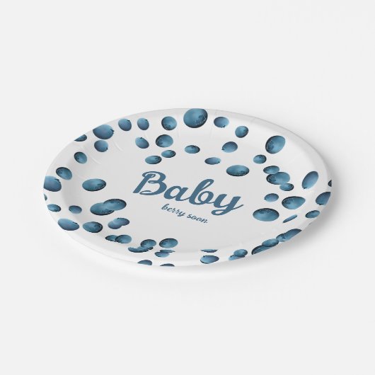 Baby Berry Soon Papieren Bordje (Gekanteld)