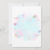Baby Beste ballonnen, Watercol Splash Baby shower Kaart (Achterkant)