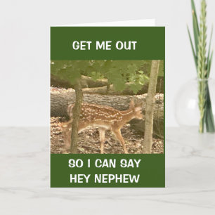 **BABY BESTE** ZEGT HAPPY BIRTHDAY NEEFJE KAART