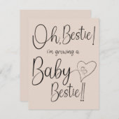 Baby Bestie Aankondiging (Voorkant / Achterkant)