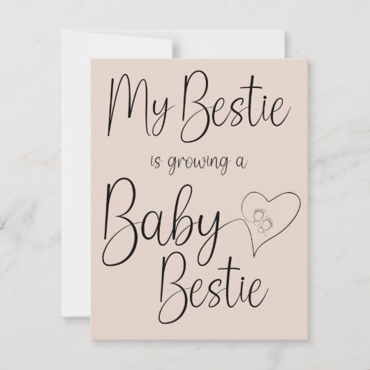 Baby Bestie Aankondiging (Voorkant)