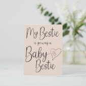 Baby Bestie Aankondiging (Staand voorkant)