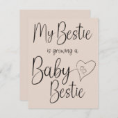 Baby Bestie Aankondiging (Voorkant / Achterkant)