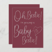 Baby Bestie Aankondiging (Voorkant / Achterkant)