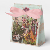 Baby beweegt zich in een mand bedankdoosjes (Voorkant Zijde)