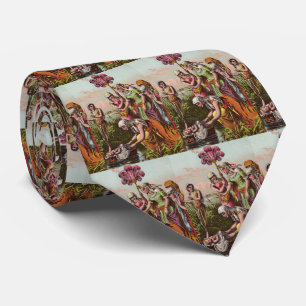 Baby beweegt zich in een mand stropdas