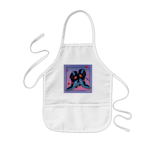 Baby Bib - Midnight Cowboy Boots Kinder Schort (Voorkant)