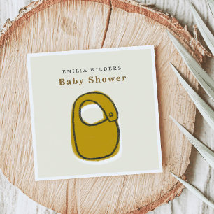 Baby Bib Newborn Illustration Baby shower Paper Servet