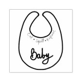 Baby Bib Rubberstempel (Afrduk)