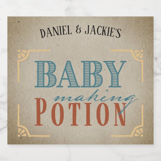 Baby Bier Etiket (Enkel label)