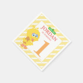 Baby Big Bird Birthday Paper Napkins Servetten (Hoek)